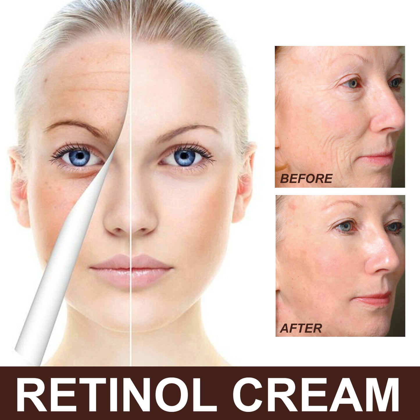Retinol Face Cream with Vitamin C for Anti-Aging, Firming & Deep Moisturizing