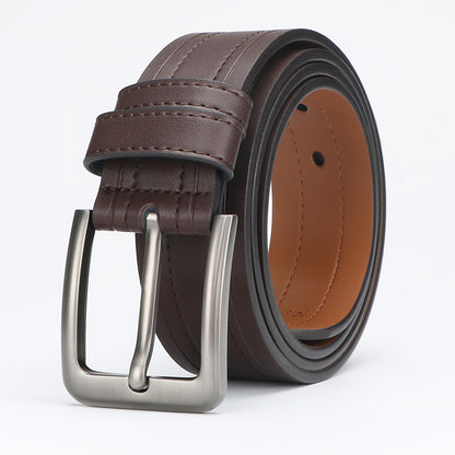 Men's Genuine Leather Belt - Classic Dress Belt for Formal & Casual Wear