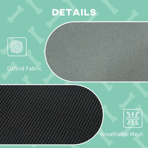 Elevated Dog Cot Bed with UV Canopy Shade for Small to Medium Dogs (24” Portable Outdoor Pet Bed)