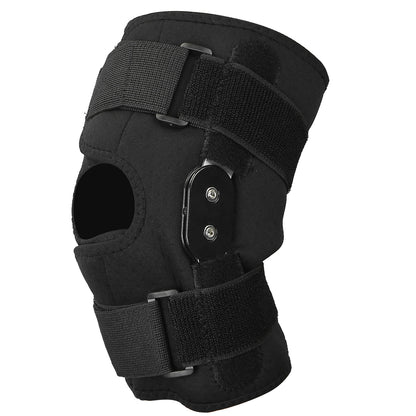 Adjustable Knee Brace with Open Patella & Removable Aluminum Hinges – Neoprene, Sizes M–XXL