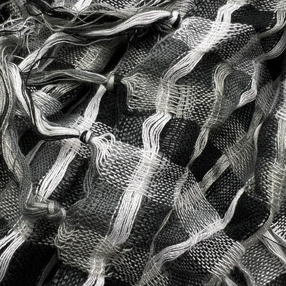 Grey Leopard Print Square Scarf - Unisex Viscose Scarf
