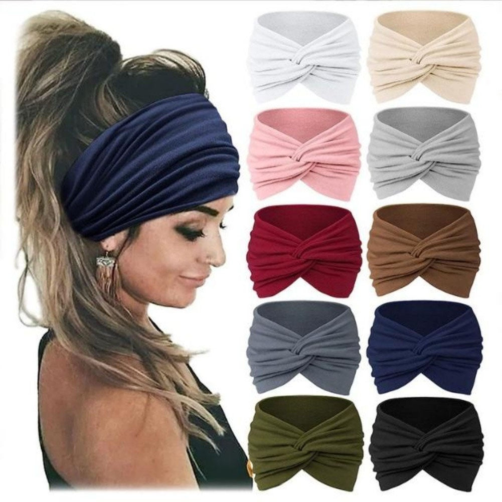 5 Packs Headbands For Women, Fashionable Sports Hairbands, Yoga Elastic Hair Bands Workout Running