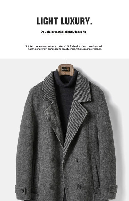 Business Korean-Style Wool Overcoat