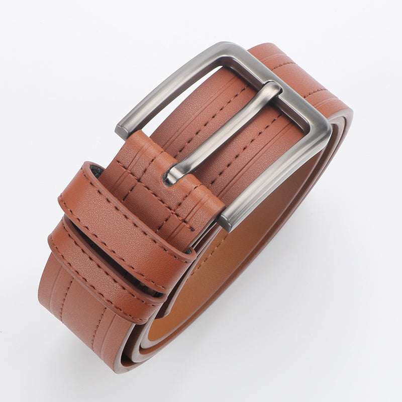 Men's Genuine Leather Belt - Classic Dress Belt for Formal & Casual Wear
