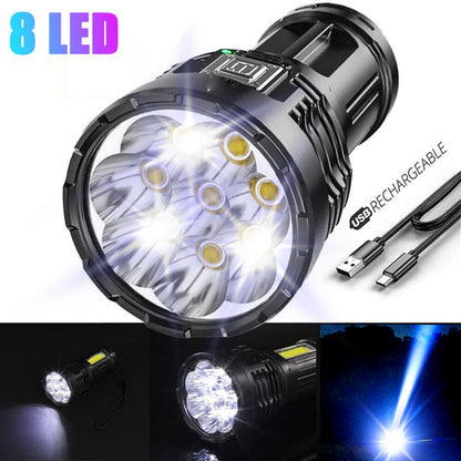 USB Rechargeable LED Flashlight 30W Super Bright Mini Torch for Outdoor & Emergency Use