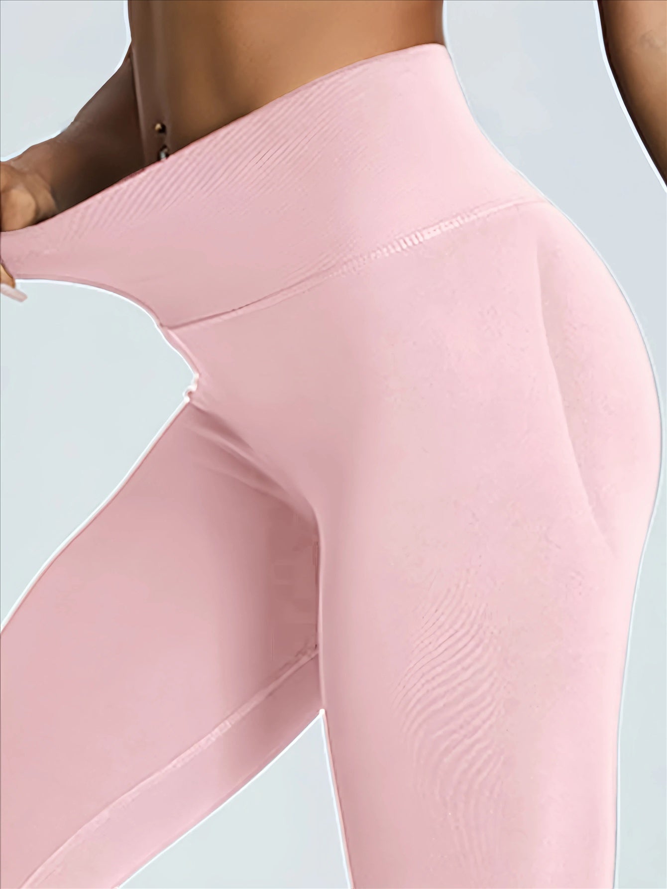 High Waisted Seamless Leggings - Butt Lifting & Tummy Control Yoga Pants, Non-See Through With Soft Compression, Solid Color Activewear