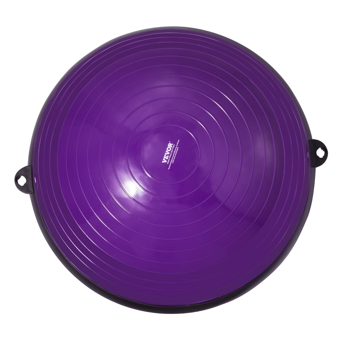 Half Balance Ball Trainer 23" – Anti-Burst, 660 lb Capacity | Purple | 2 Resistance Bands & Foot Pump