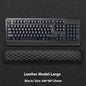 Memory Foam Mouse Wrist Rest Pad – Cloth or Leather Cover, Multiple Sizes, Black & Gray