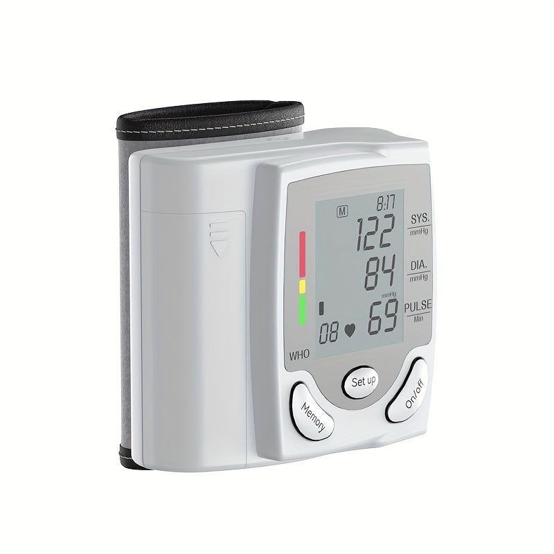 Digital Wrist Blood Pressure Monitor for Accurate BP & Heart Rate Tracking