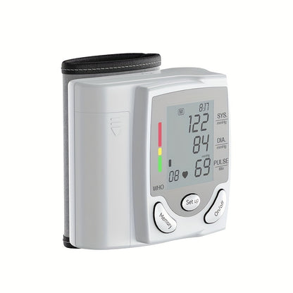 Digital Wrist Blood Pressure Monitor for Accurate BP & Heart Rate Tracking