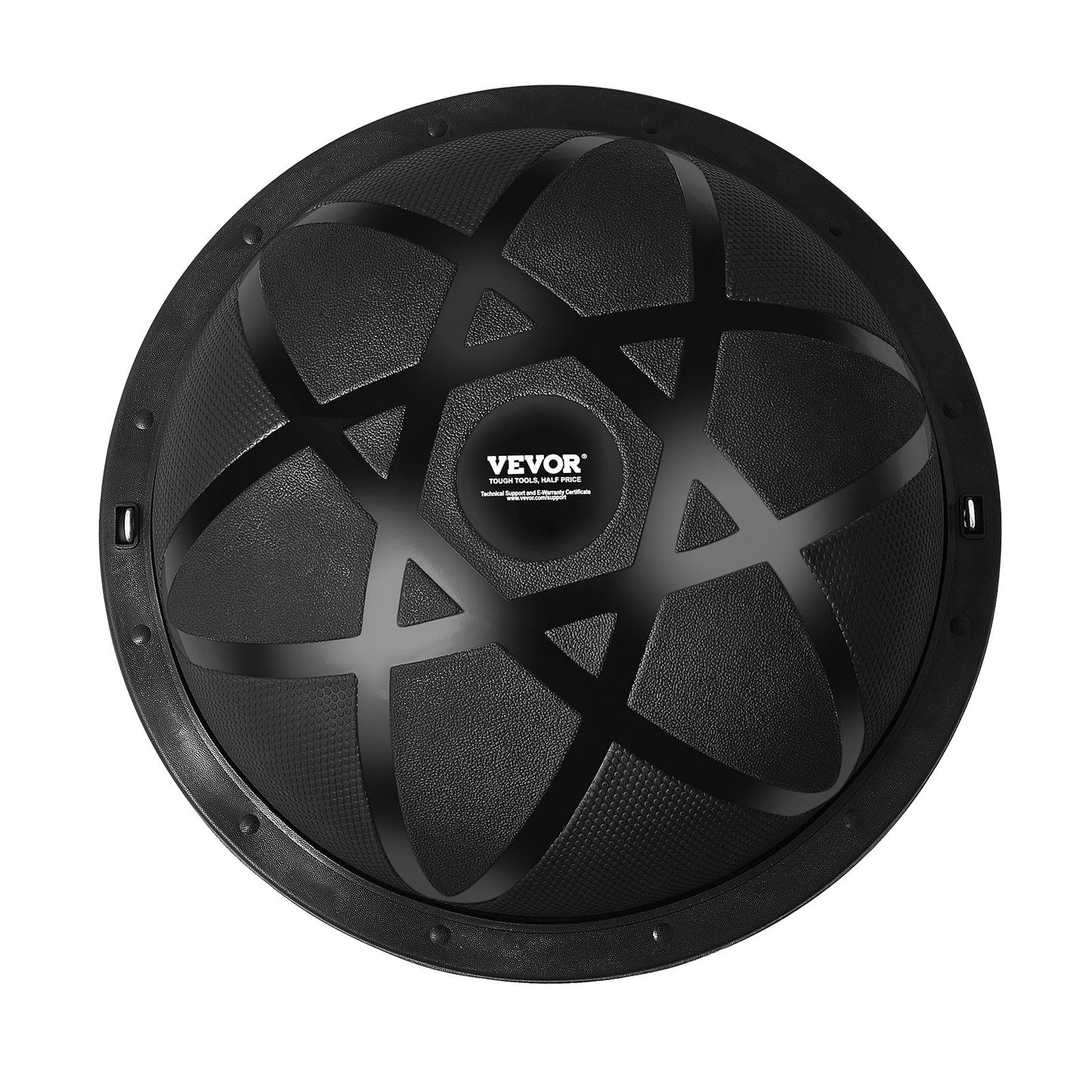 Half Balance Ball Trainer – 23" Diameter, 660 lb Capacity, Anti-Burst PVC | Black | Includes Resistance Bands & Pump