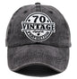 Vintage 70 Aged to Perfection Baseball Cap - Embroidered Cotton Hat