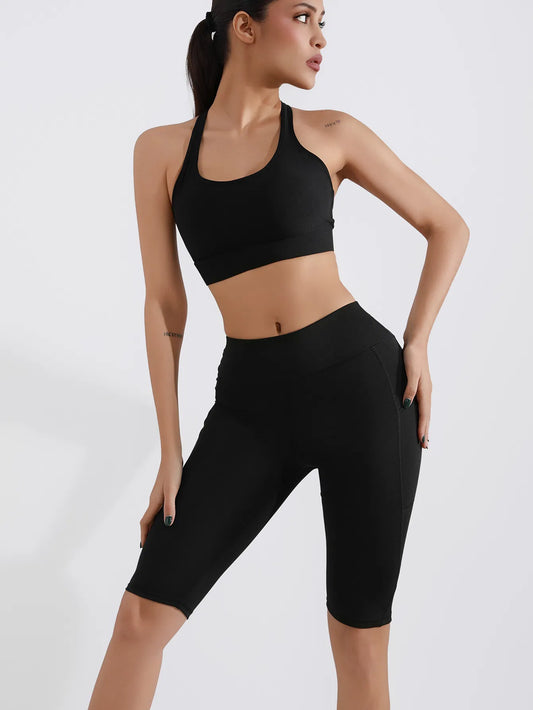 High-Waist Seamless Biker Shorts – 5-Inch Quick-Dry Workout Shorts for Women