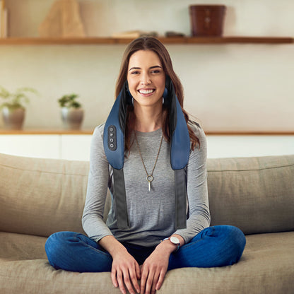 Electric Neck Shoulder Massager With Infrared Light Heating | Massage Pillow For Back Arms Thighs