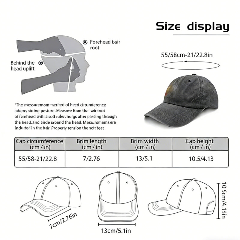 World's Best Dad Embroidered Baseball Cap - Adjustable Cotton Hat