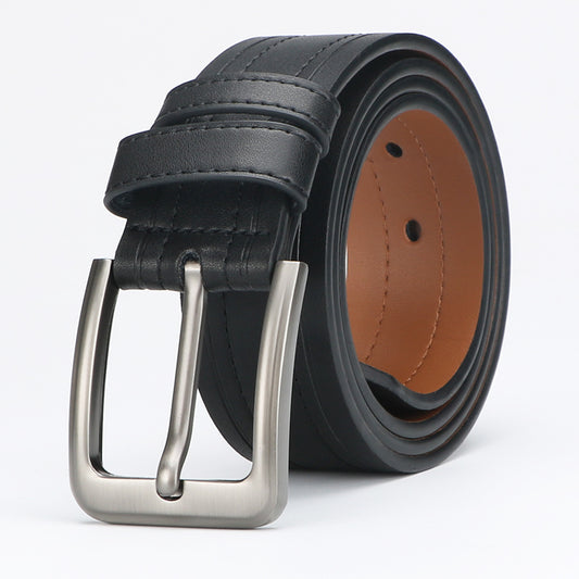 Men's Genuine Leather Belt - Classic Dress Belt for Formal & Casual Wear