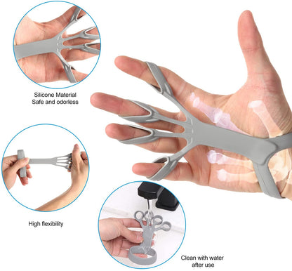 Silicone Finger Stretcher & Hand Grip Trainer – 3 Resistance Levels for Rehabilitation