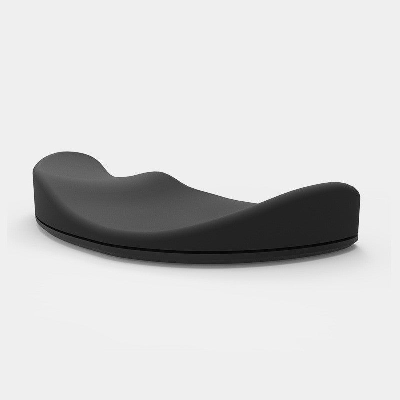 Ergonomic Mouse Pad with Silicone Wrist Rest – Left & Right Hand, Black & Silver