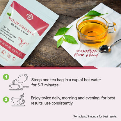 Natural Womb Herbal Tea for Menstrual Support, Hormone Balance & Wellness