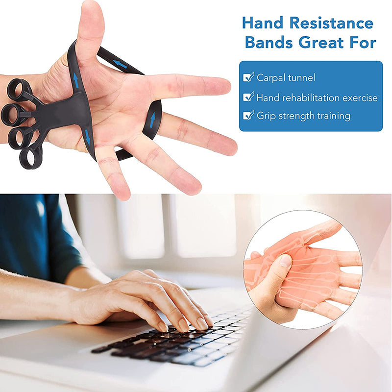 Silicone Finger Stretcher & Hand Grip Trainer – 3 Resistance Levels for Rehabilitation